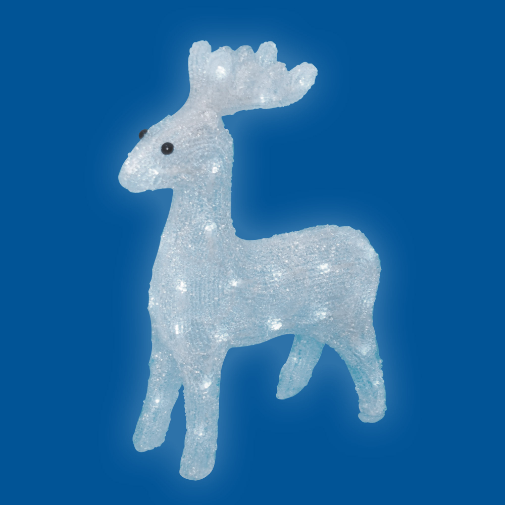 ULD-M3739-040/STA WHITE IP20 DEER Фигура светодиодная «Олень», 40 светодиодов, 37*11*39 см, белый, IP20. TM Uniel
