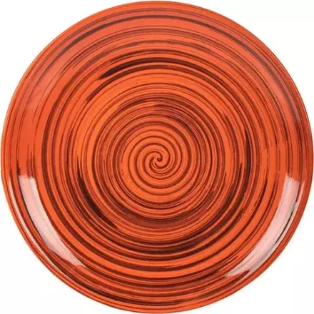 Тарелка мелкая керамика D=22,H=2см оранжев