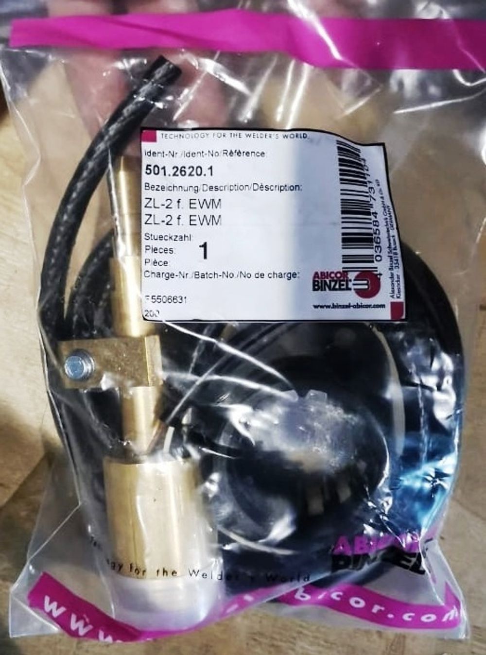 501.2620 Гнездо панельное ZL-2 EWM 501.2354 Германия Abicor Binzel