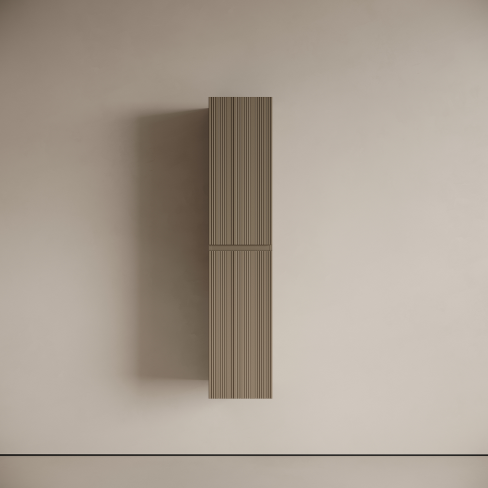 Шкаф-пенал подвесной SANCOS Code, 350х350х1650 мм, цвет  серо- бежевый, арт. PCD35GB