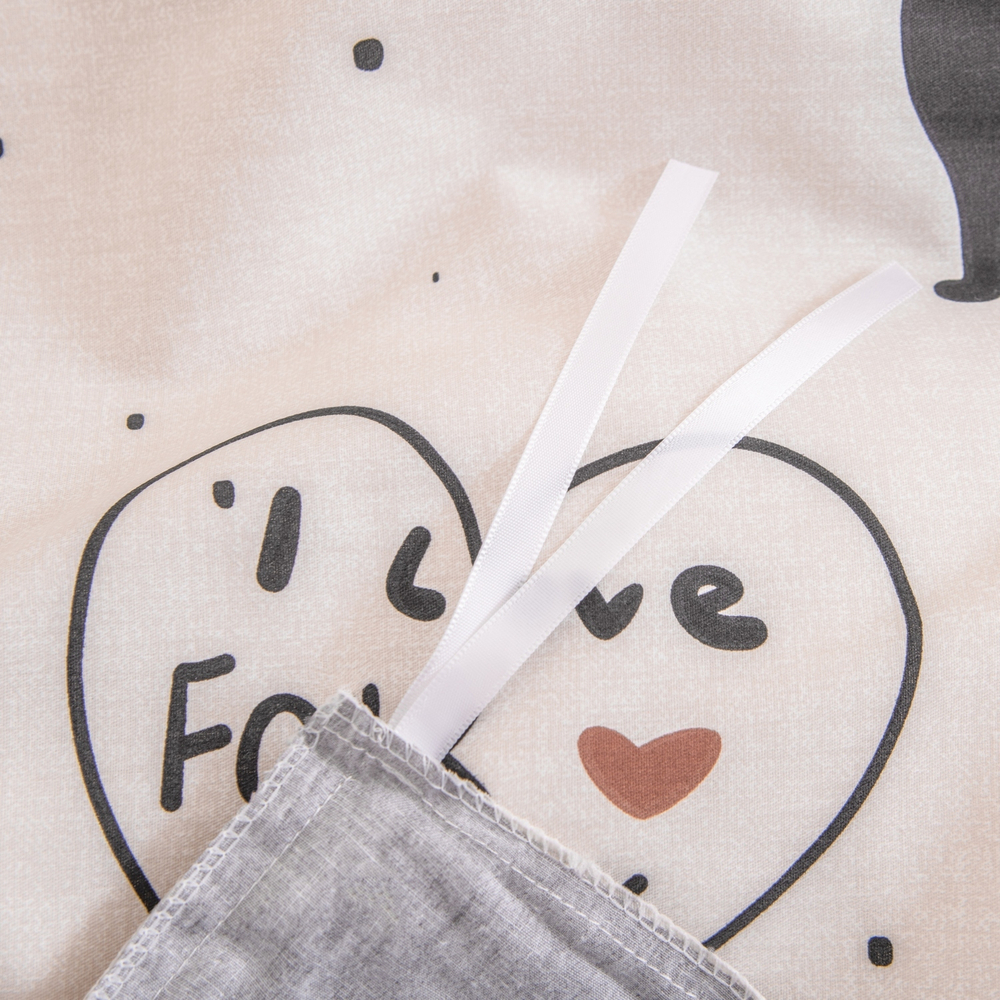 Комплект постельного белья Делюкс Сатин 100% хлопок на резинке LR618