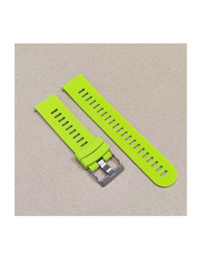 Ремешок Premium 20 мм силиконовый для Garmin Forerunner 55/245/645, Venu, Venu Sq, Venu 2 Plus, Vivoactive 3, Vivomove быстросъемный (Лайм)