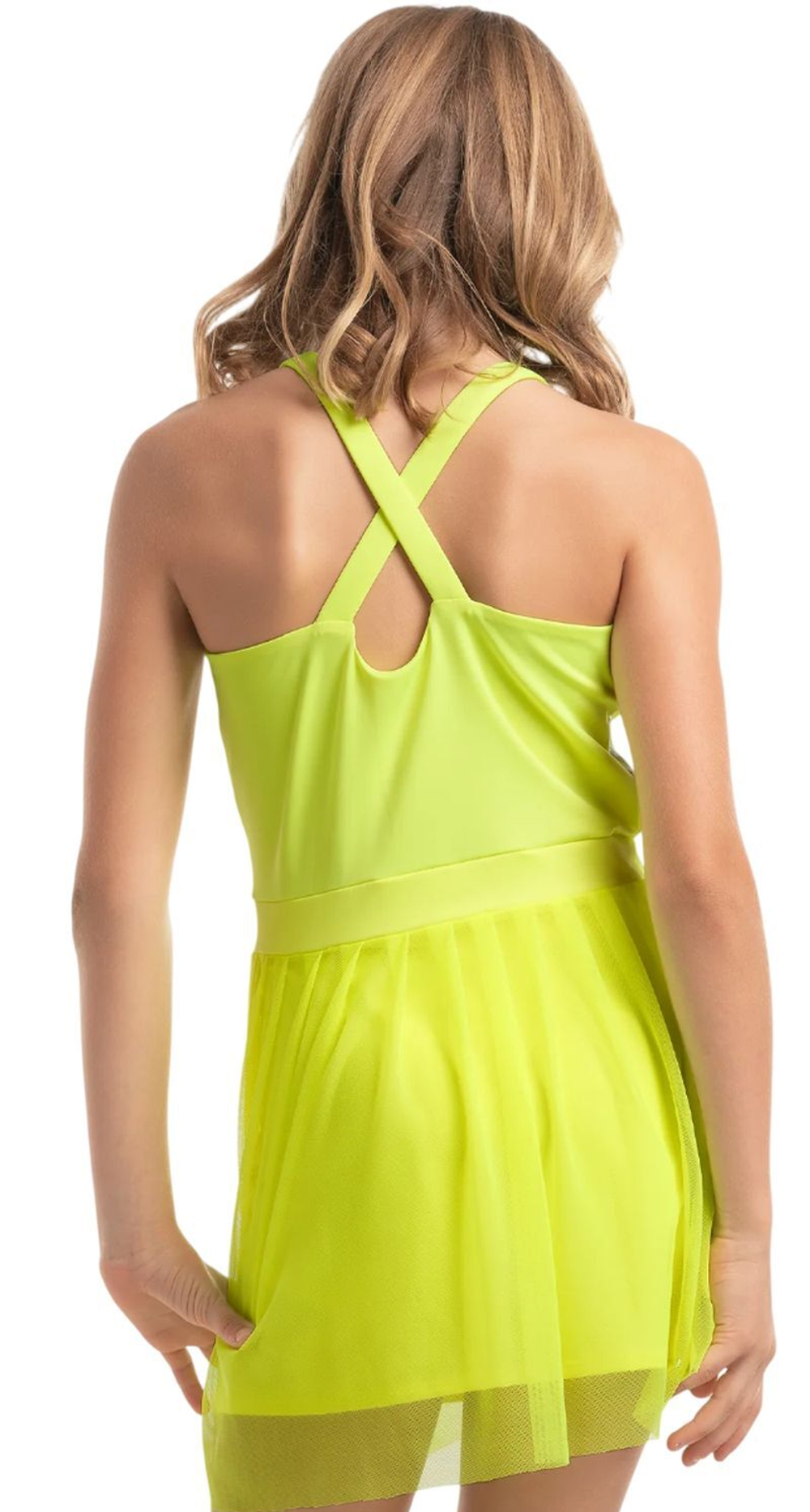 Girls' dress Lucky in Love Girls Core Game Time - neon yellow