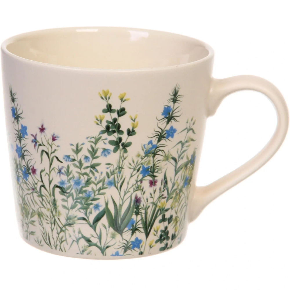 Кружка керамическая 420мл «Луговые цветочки»