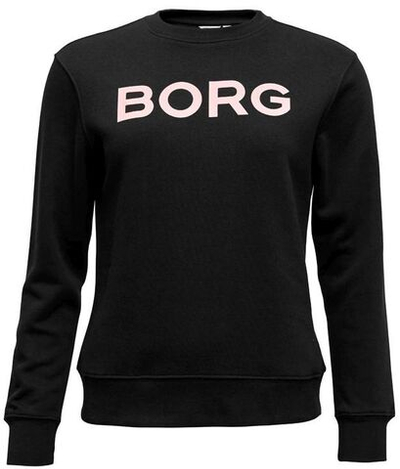 Женская Кофта теннисная Björn Borg Crew W BB Logo - black beauty