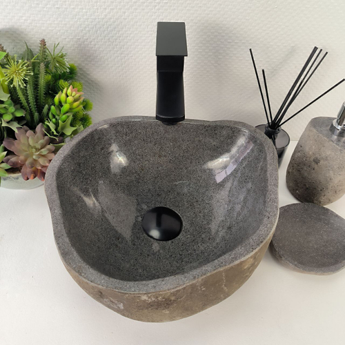 Раковина из речного камня RS-65007 34*33*15 0855