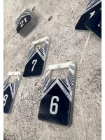 Номерки для ключей акрил 3х5 см