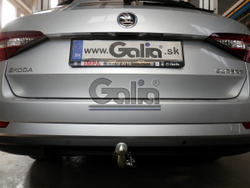 Фаркоп оцинкованный Galia V081A для Volkswagen Passat B8 седан/универсал 08/2014-, в т.ч. Alltrack B8 2015-, Skoda Superb 3 седан/универсал 03/2015-(паспорт и сертификат в комплекте)(без электрики)