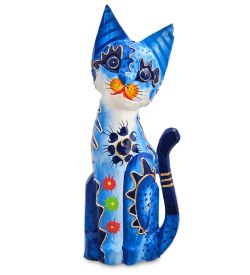 Decor and Gift 99-024 Фигурка «Кошка» н-р из двух 30, 20 см (албезия, о.Бали)