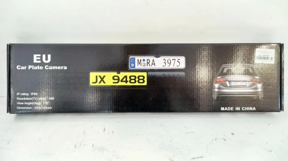 7440- 16 LED \ Камера заднего вида в рамке номерного знака с подсветкой номера, рамка, камера, подсветка 7440 (16 LED)