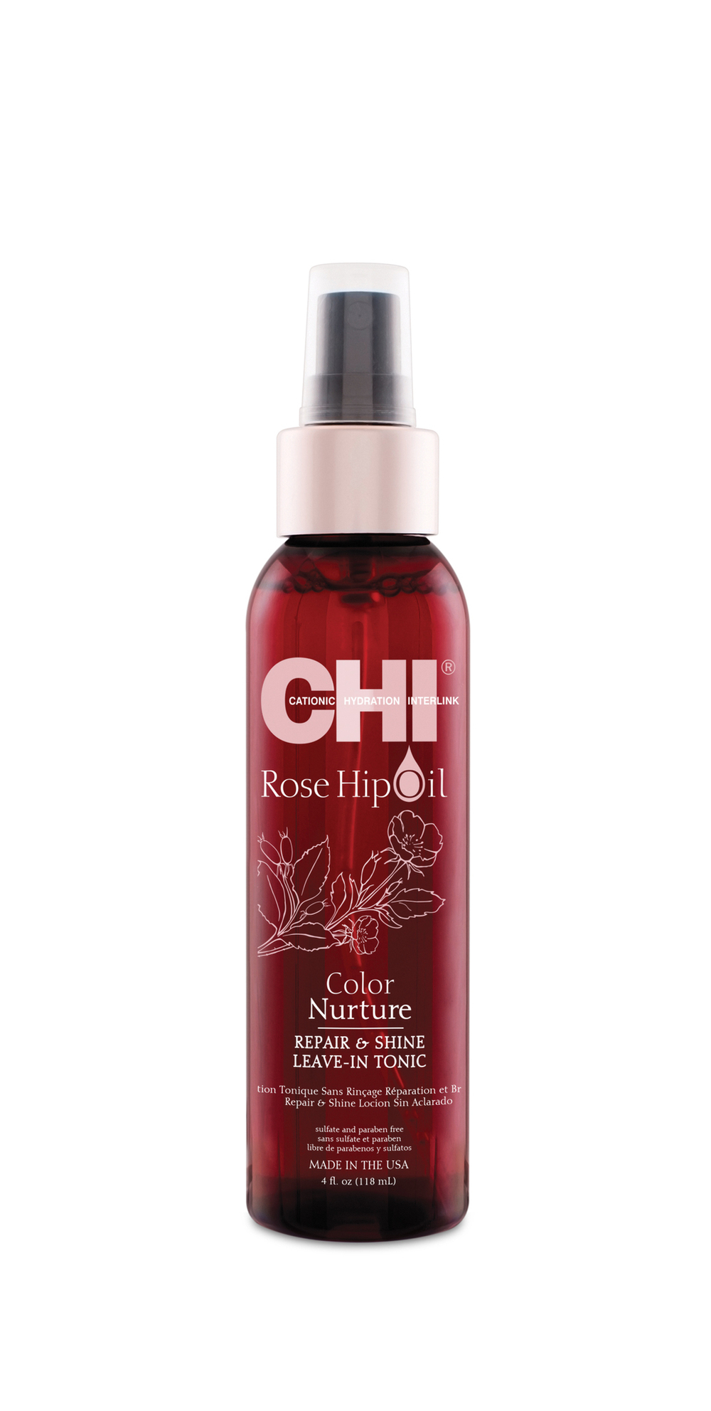 CHI Rose Hip Oil Repaire & Shine Leave-In Tonic 118ml