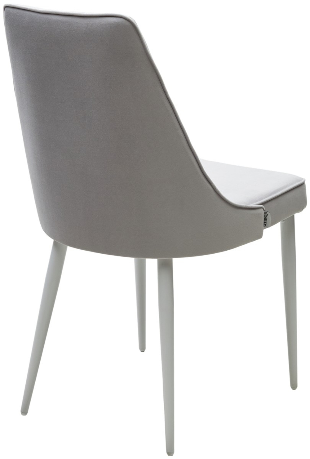 Стул М-City DISAUR Непал (Nepal-P) Светло-серый Bm-4, Велюр, Белый каркас