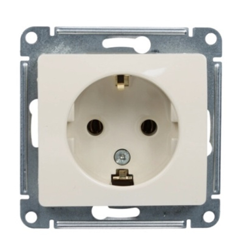 Розетка Schneider Glossa 16А с/з бежевая