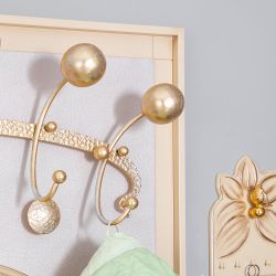 Вешалка настенная Heri 1 Айвори Мраморное золото