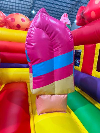 Коммерческий надувной батут «Сладкий замок» без горки, 3,5*3*2,3 м