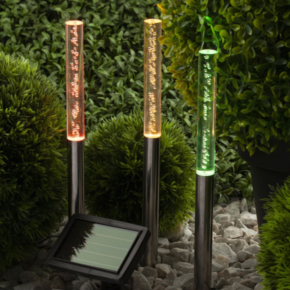 ERASF024-21 ЭРА Садовый светильник Пузырьки на солнечной батарее, 3 шт 38 см | Садовые декоративные светильники