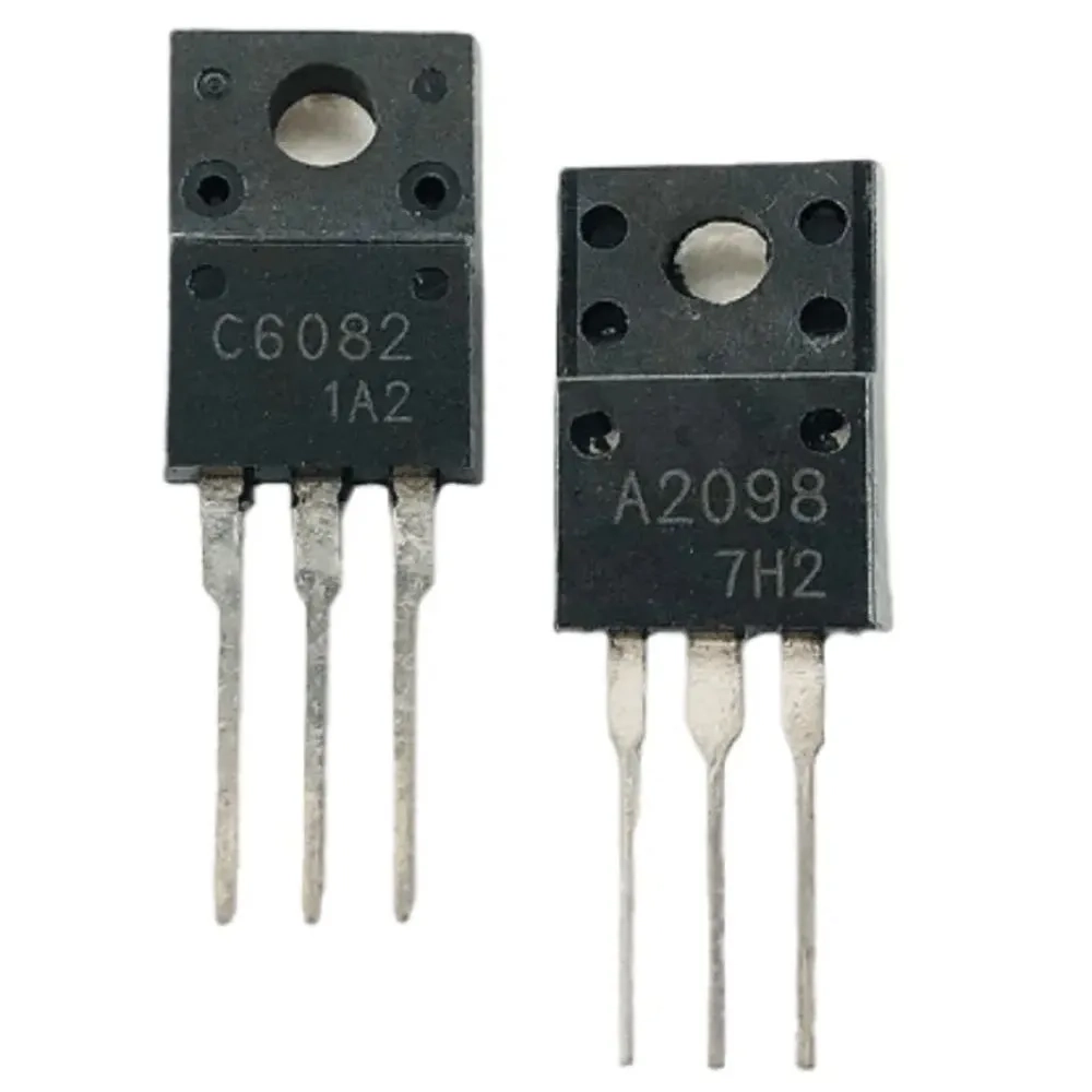 Транзистор 2SC6082 + 2SA2098 (TO220F) комплиментарная пара
