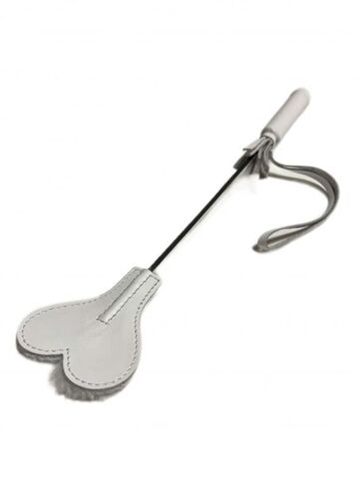 Белый кожаный мини-стек - 36 см. (Цвет: белый)