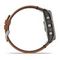 Умные часы Garmin Fenix 7X Sapphire Solar титановый черный с коричневым кожаным ремешком