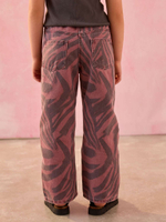 Джинсы широкие для девочки Next E29-132, Красный, Коричневый