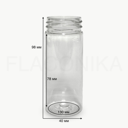 Банка ПЭТ 100 мл (38) цилиндр прозрачный