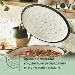 Овальная кастрюля с крышкой Tefal LOV 34х26 см E2580604