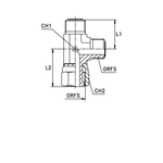 Соединение LN ORFS 1.7/16" (климп.)