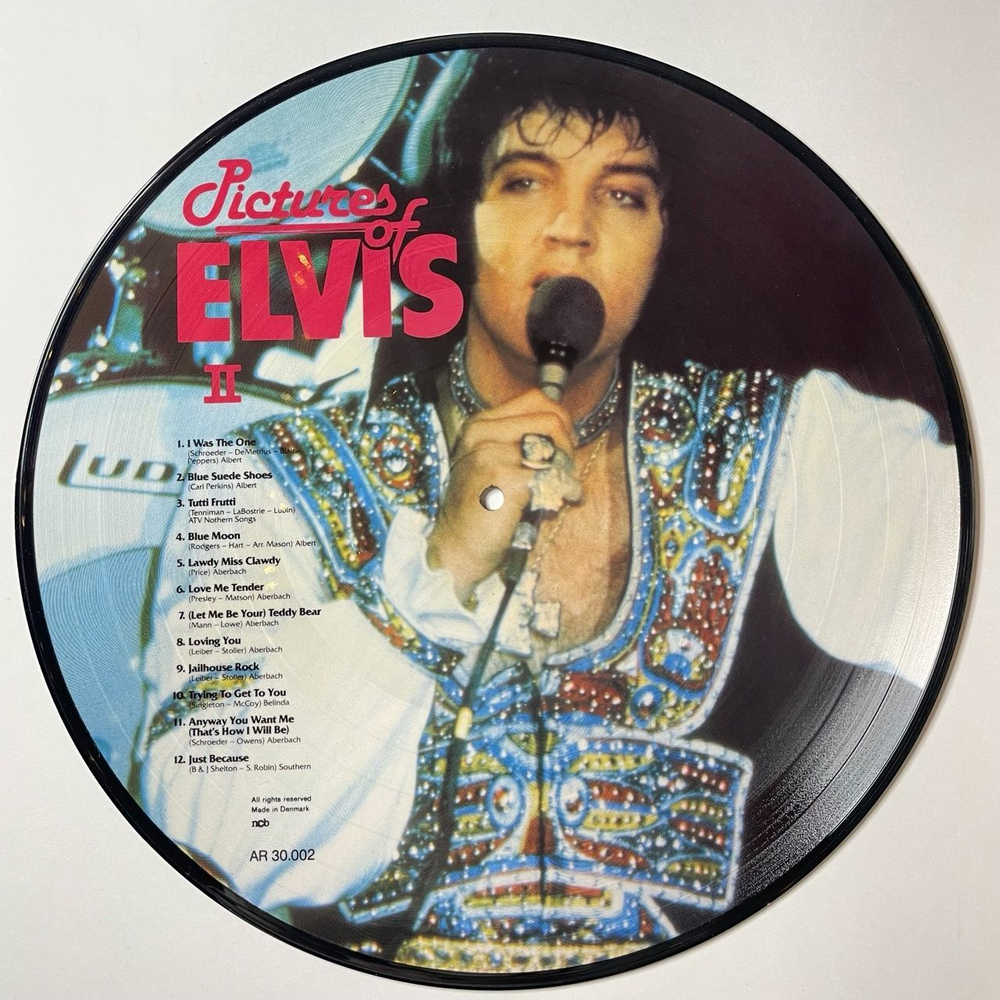 Винтажная виниловая пластинка LP Elvis Presley Pictures Of Elvis II (Дания 1984) Picture Disc