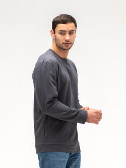 Лонгслив мужской хлопковый. Графит