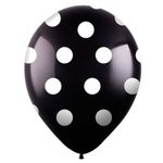 Шар (12"/30 см) Горох микс, Ассорти Пастель, 5 ст. 25 шт.