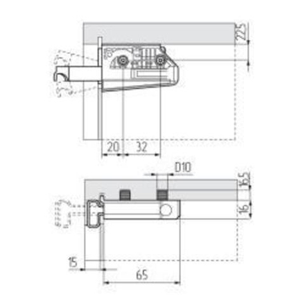 Подвеска регулируемая 806.22.P2.IN.SX на втулках (65кг), левая L, CAMAR
