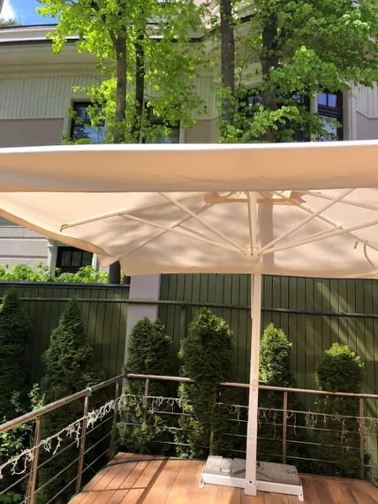 Зонт для кафе профессиональный  Pompei Braccio, 350х350 см