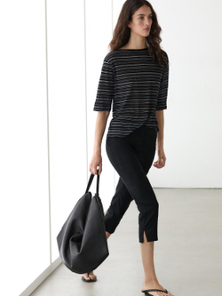 Massimo Dutti Трикотажная футболка, черный