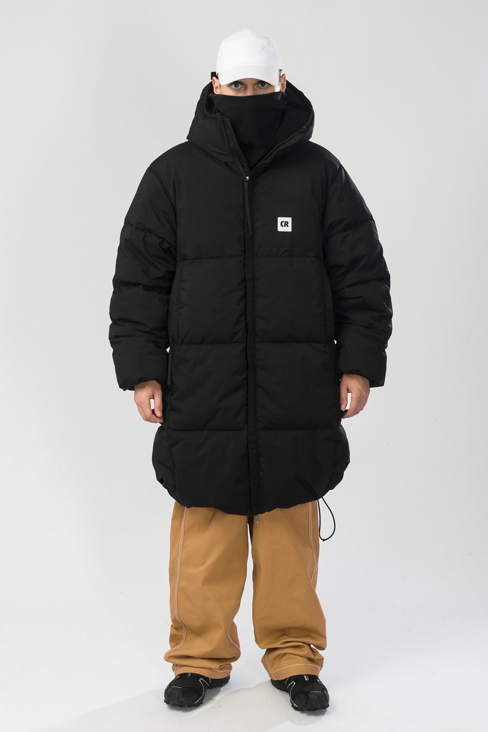 Пуховик CODERED Puffed Long Черный