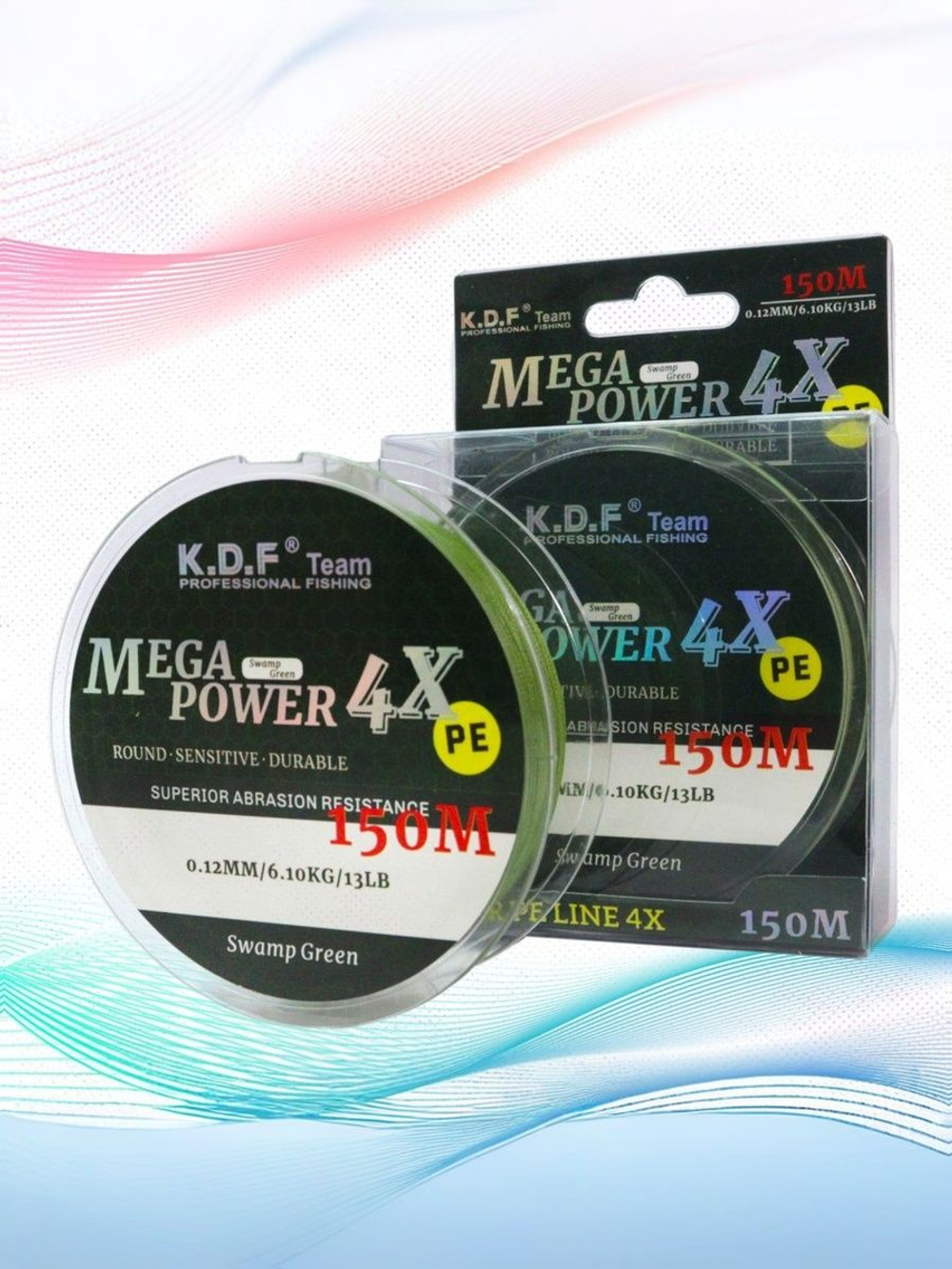 Плетеный шнур KDF MegaPower 4X 0,12 мм 150 м