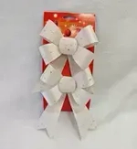 Бант на ёлку «Волшебство» (набор 2 шт) 13*17 см, Золото