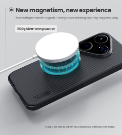 Чехол противоударный с MagSafe от Nillkin для Huawei Pura 80, серия Super Frosted Shield Pro Magnetic Case