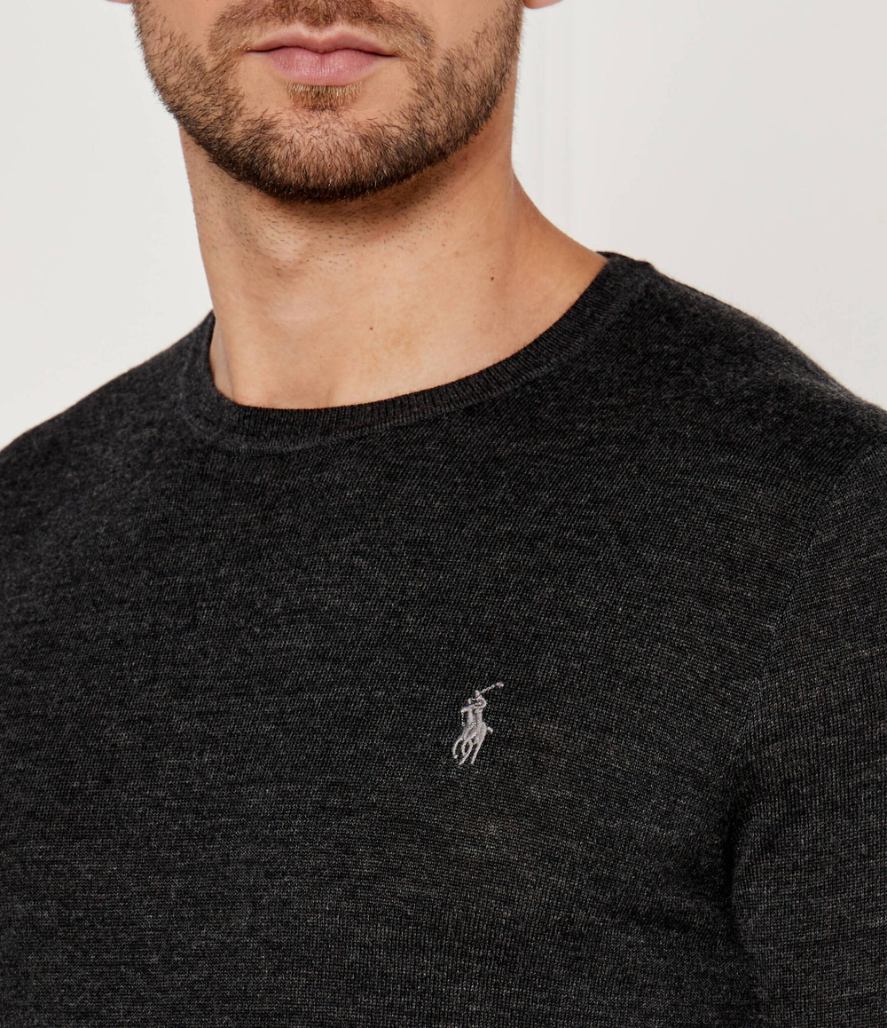 Шерстяной свитер POLO RALPH LAUREN - графитовый(710946143)