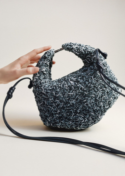 POLENE СУМКА BERI RIZOM NAVY, ТЕМНО-СИНИЙ