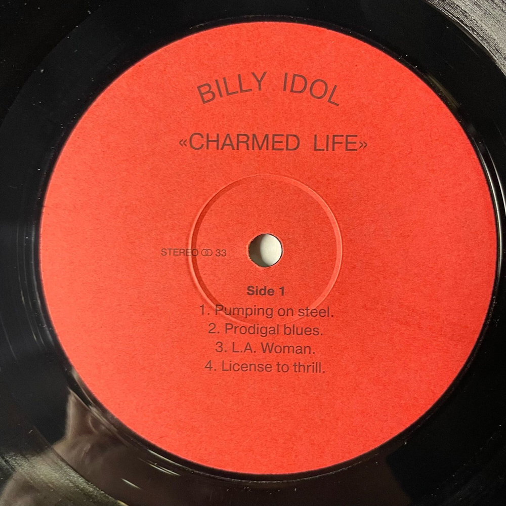 Винтажная виниловая пластинка LP Billy Idol Charmed Life (Россия 1992) Pumping On Steel