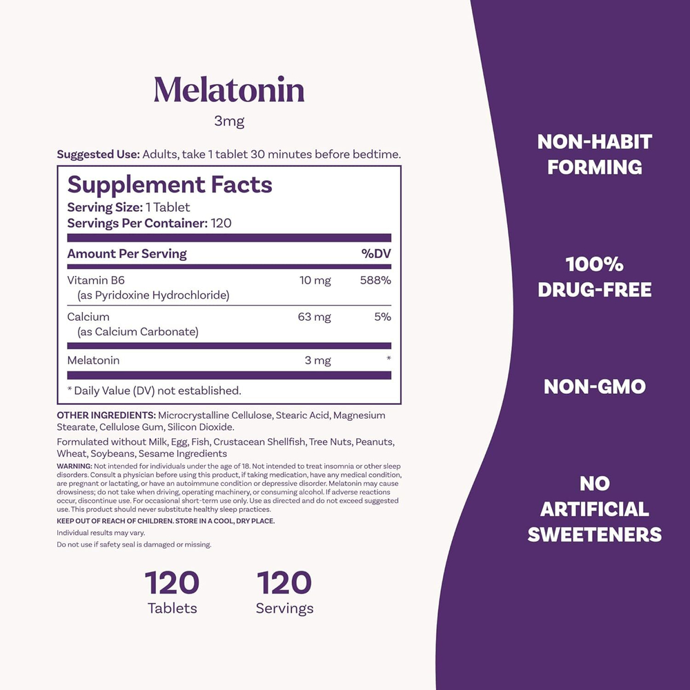 Антиоксидант Natrol Melatonin 3 мг 120 таблеток