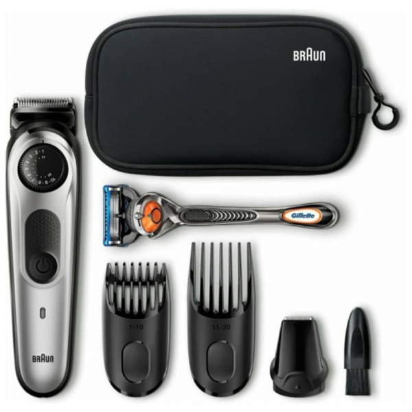 Триммер для бороды Braun BT5960TS + Бритва Gillette