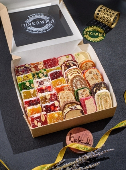 Набор ассорти лукум Крым+Турция 1кг