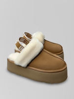 Угги 13474 замшевые на платформе с мехом и резинкой сзади