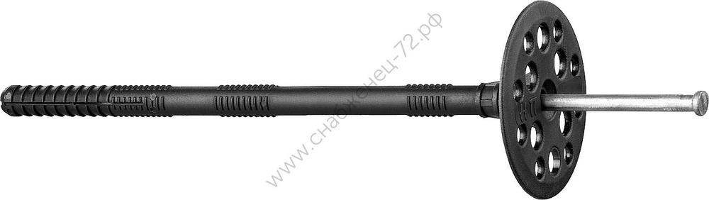 ЗУБР 10 x 200 мм, дюбель для изоляционных материалов, металлический стержень, 50 шт (4-301525-10-200_z01)