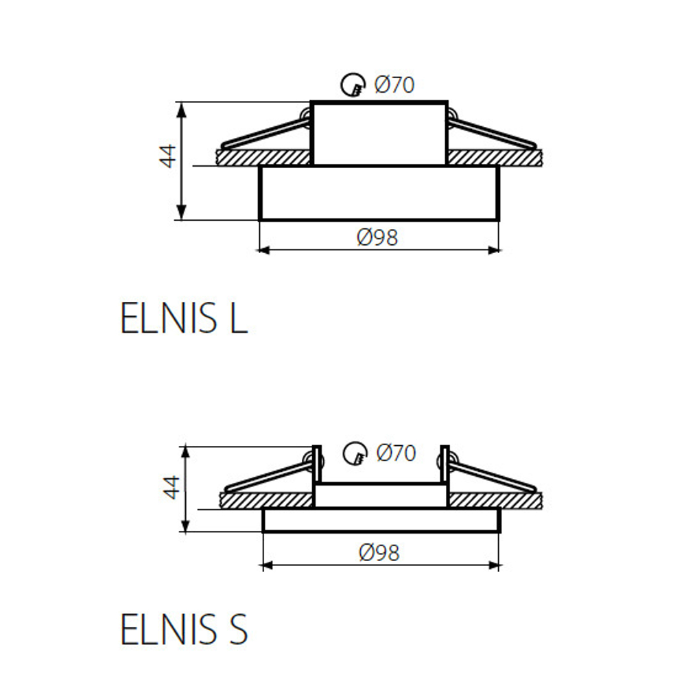 Светильник точечный для потолка KANLUX ELNIS S W