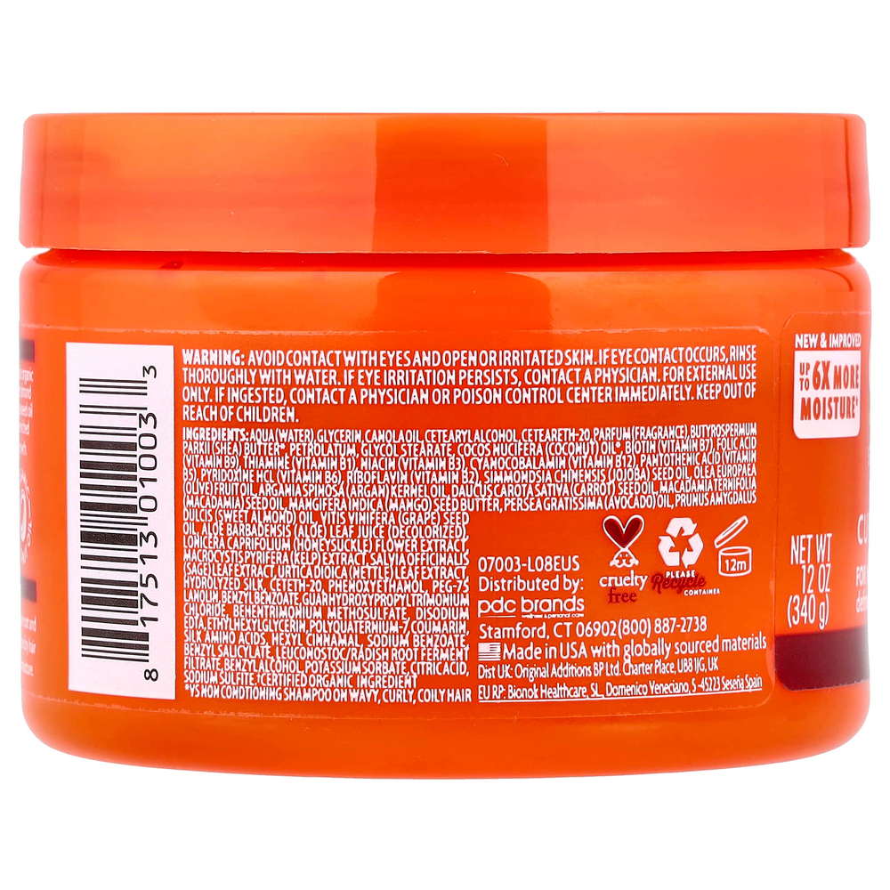 Cantu, масло ши, крем для вьющихся волос с кокосом, 340 г (12 унций)