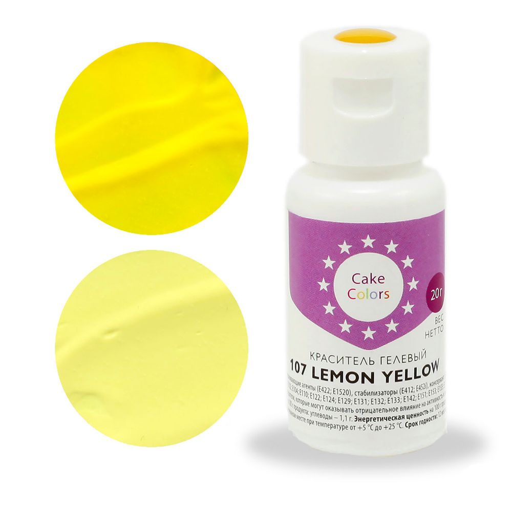 Краситель гелевый Cake Colors Lemon Yellow 20 гр.