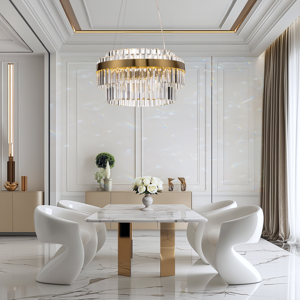 Citilux Sheldon CL339153 LED Люстра хрустальная с пультом Бронза