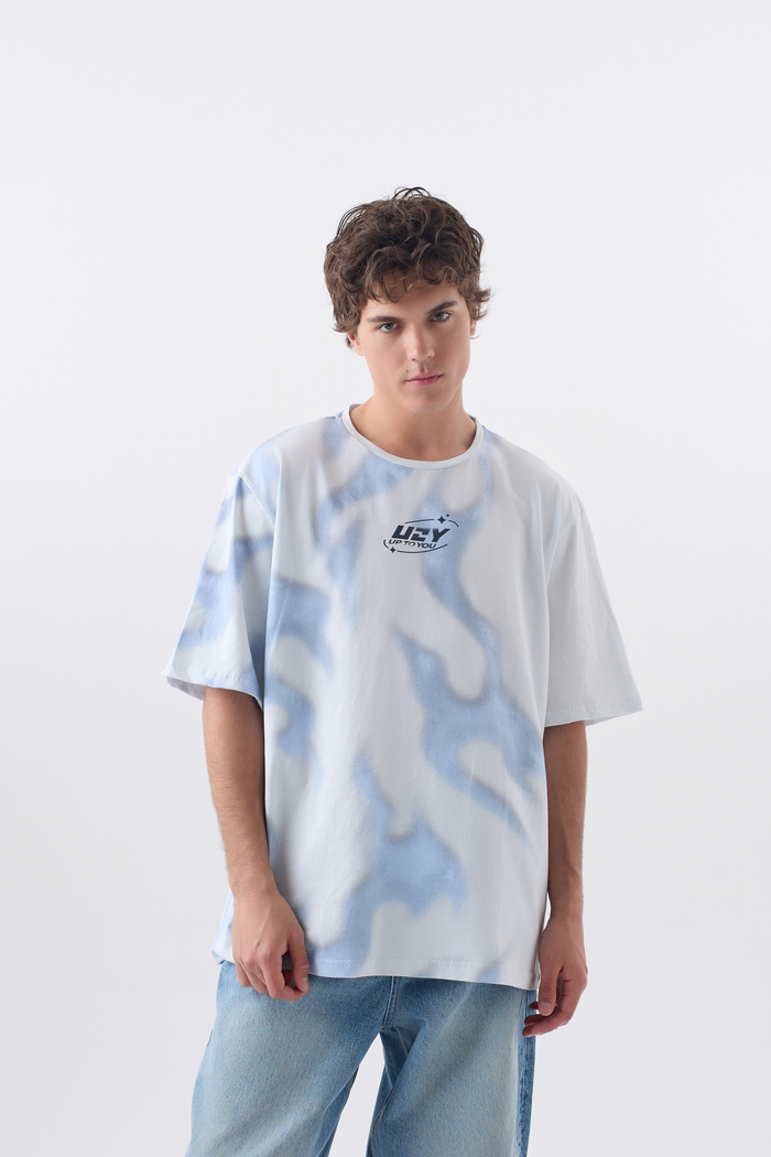 Футболка мужская Oversize с пич эффектом "Retro Sport"